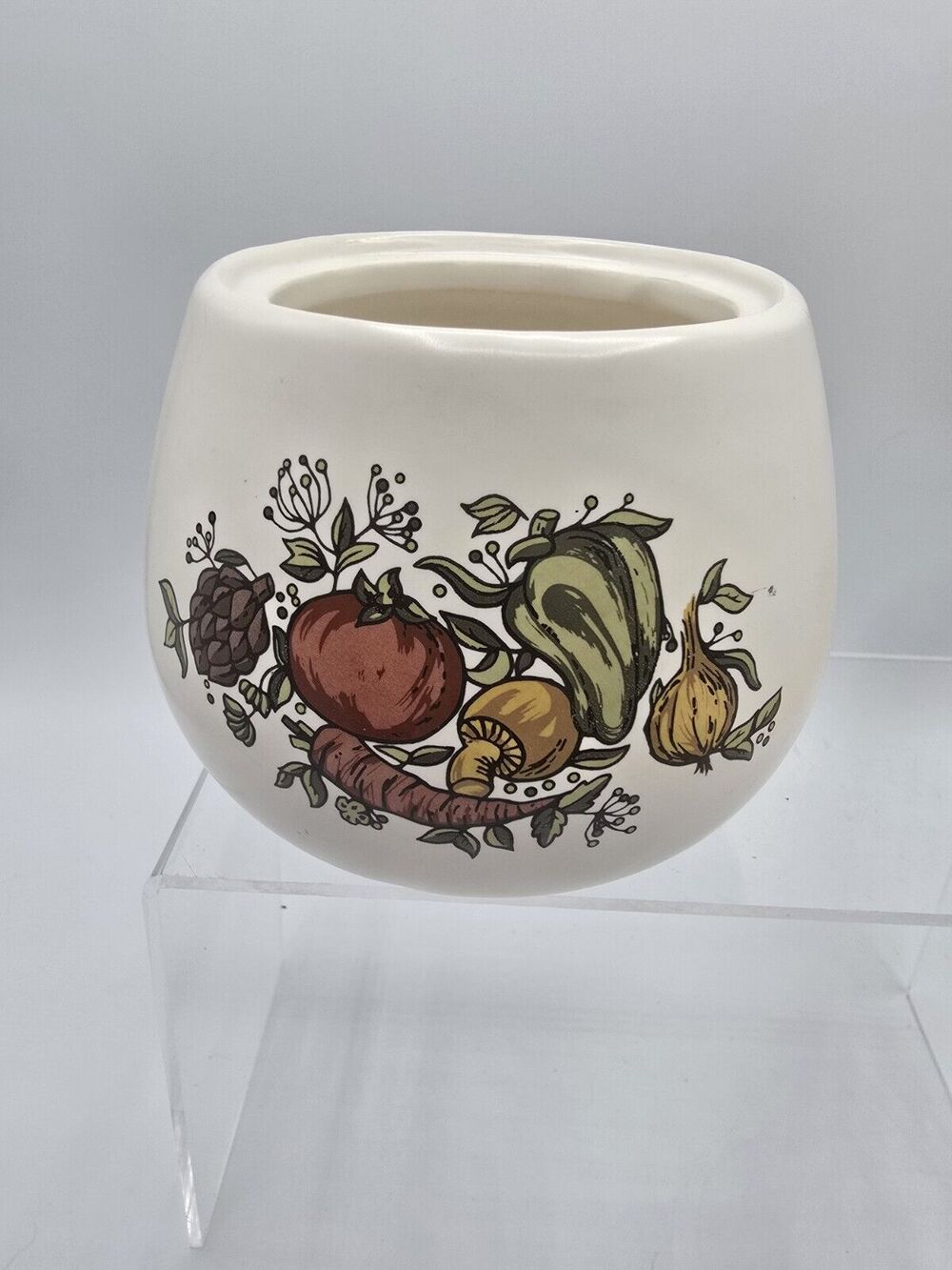 VINTAGE MC COY 4" SUGAR BOWL 7020 SPICE OF LIFE SPICE DELIGHT NO LID COFFEE TEA